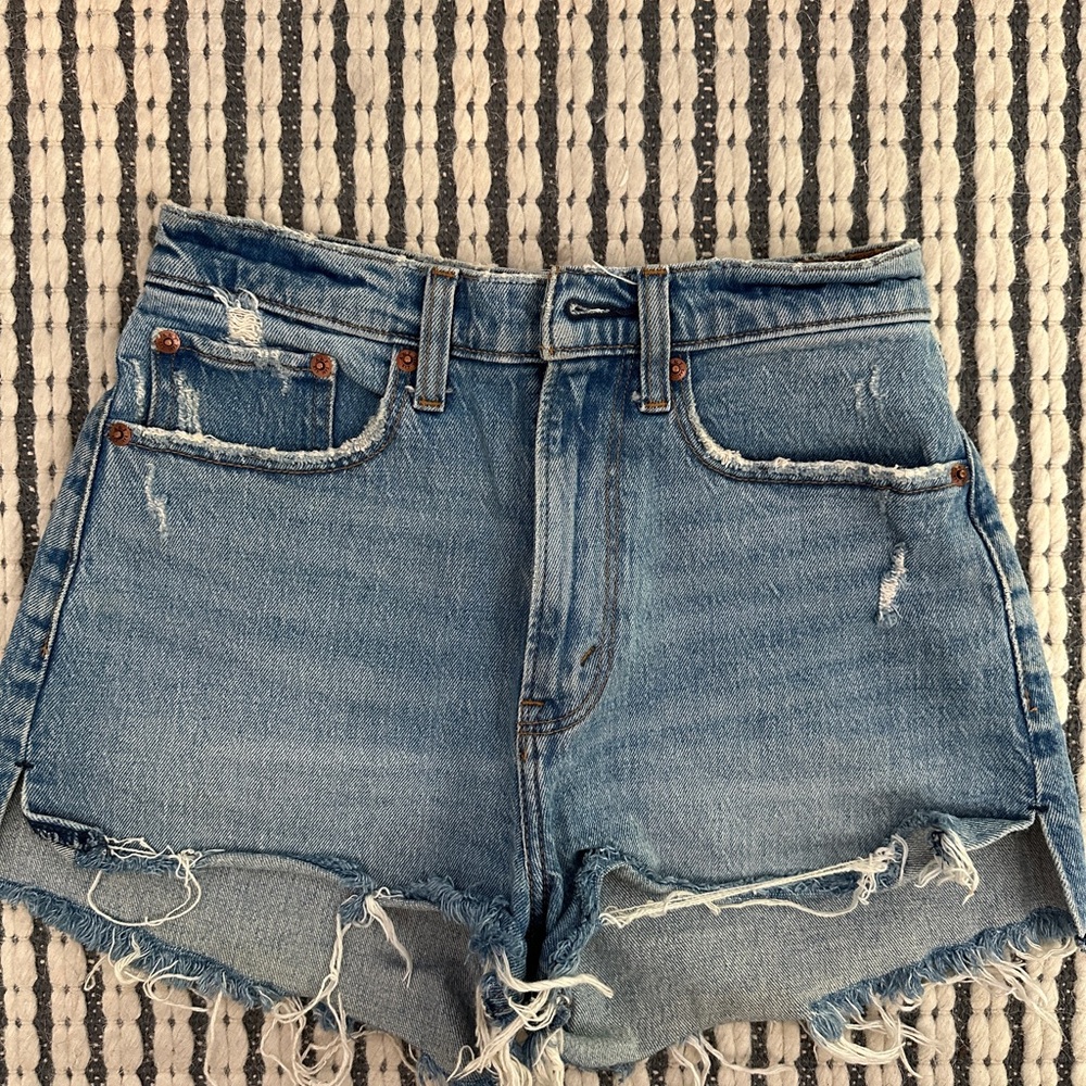 The Mom Denim Women Shorts High Rise 25
